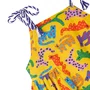 Vestido Malha Oncitas Coloridas Amarelo Fabula