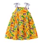 Vestido Malha Oncitas Coloridas Amarelo Fabula