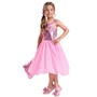 Vestido Malha Shine Tule Rosa Chiclete Barbie Pituchinhus