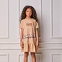 Vestido Malha Trend Bege Khaki Anime
