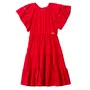 Vestido Malha Vermelho Preppy Anime