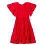 Vestido Malha Vermelho Preppy Anime