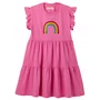 Vestido Marias Rosa Bordado Arco Iris Fabula