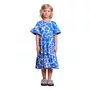 Vestido Maxi Corações Azuis Anime