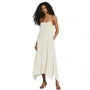 Vestido Midi Lisos Hermosa Off White Cia Maritima