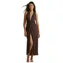 Vestido Midi Textura Olive Cofee Cia Maritima