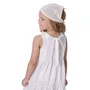 Vestido Midi Tricoline Listrado Bege Claro Pituchinhus