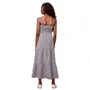 Vestido Midi Vichy Preto e Branco Authoria