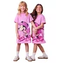 Vestido Minnie Cowgirl Rosa Brilhos Anime
