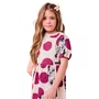 Vestido Minnie Poas Marsalla Bege Anime