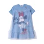 Vestido Minnie Tule Azul Celeste Anime