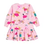 Vestido Moletinho Cachorrinhos Rosa Bimbi