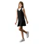 Vestido Moletinho Decote V Preto Calvin klein