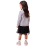 Vestido Moletom Tutu Mescla Urso Momi