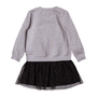 Vestido Moletom Tutu Mescla Urso Momi