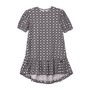 Vestido Monogramas Coração Preto Anime