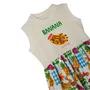 Vestido Silk  Saia Mucha Fruta Branco Fabula