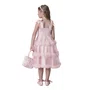 Vestido Tricoline Alça Amarração Rosa Pituchinhus