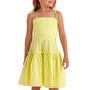 Vestido Tricoline Alcinha Laço Verde Petit Cherie