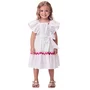 Vestido Tricoline Cerejinhas Off White Momi