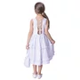 Vestido Tricoline Listrado Azul Claro Pituchinhus