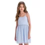 Vestido Tule Alcinha Azul Bebe Vanilla