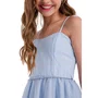 Vestido Tule Alcinha Azul Bebe Vanilla