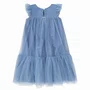 Vestido Tule Bordados Pérolas e Cristais Ninive Pituchinhus