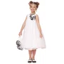 Vestido Tule Maxi Flor Off White Pituchinhus