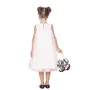 Vestido Tule Maxi Flor Off White Pituchinhus