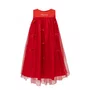 Vestido Tule Mini LAcinhos Vermelho Brilho Pituchinhus