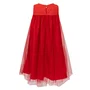Vestido Tule Mini LAcinhos Vermelho Brilho Pituchinhus